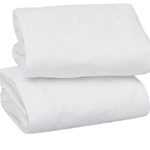 FALLS CREEK baby 2 Pack 100% Cotton Play Yard Fitted Sheet - White New